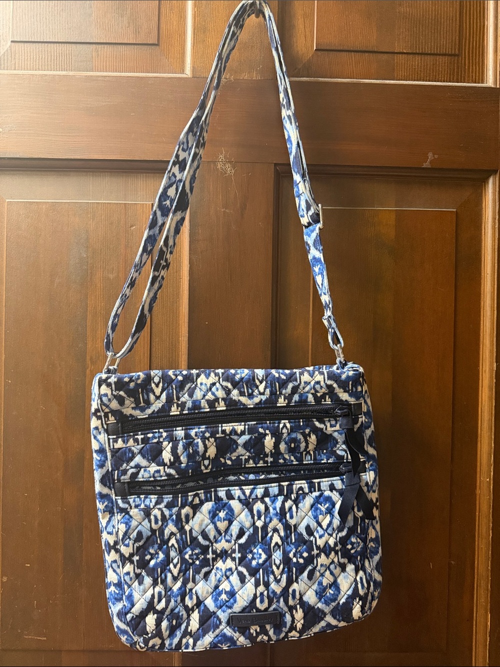 Vera Bradley Blue and White Quilted Crossbody Bag